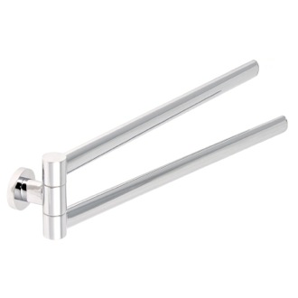 Towel Bar 17 Inch Polished Chrome Double Towel Holder Gedy 5123-13